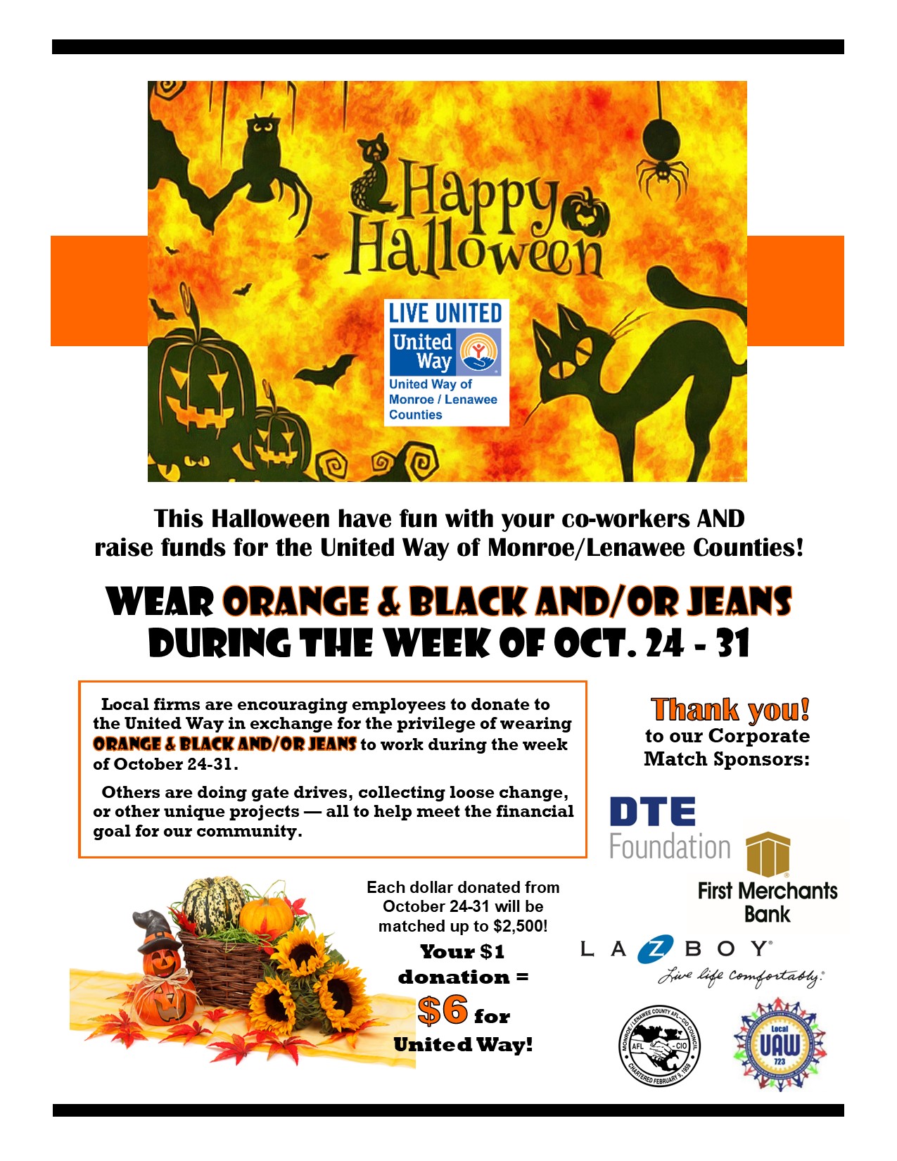 Orange and Black Flyer